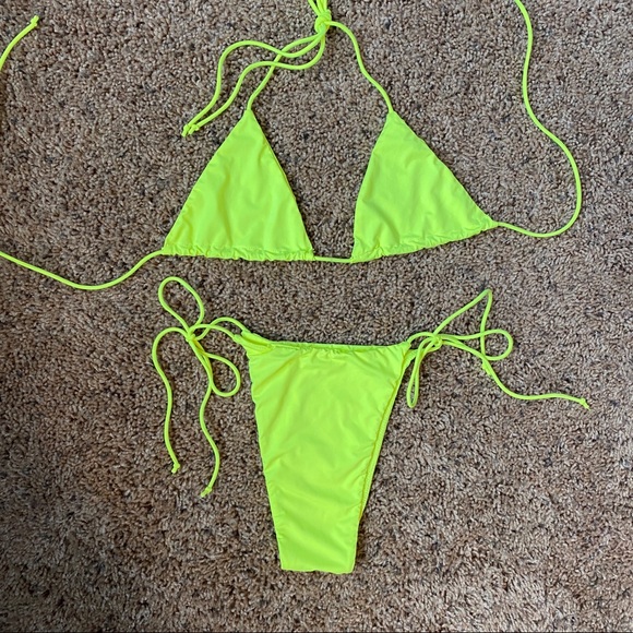 Meshki Other - MESHKI Neon Green Bikini